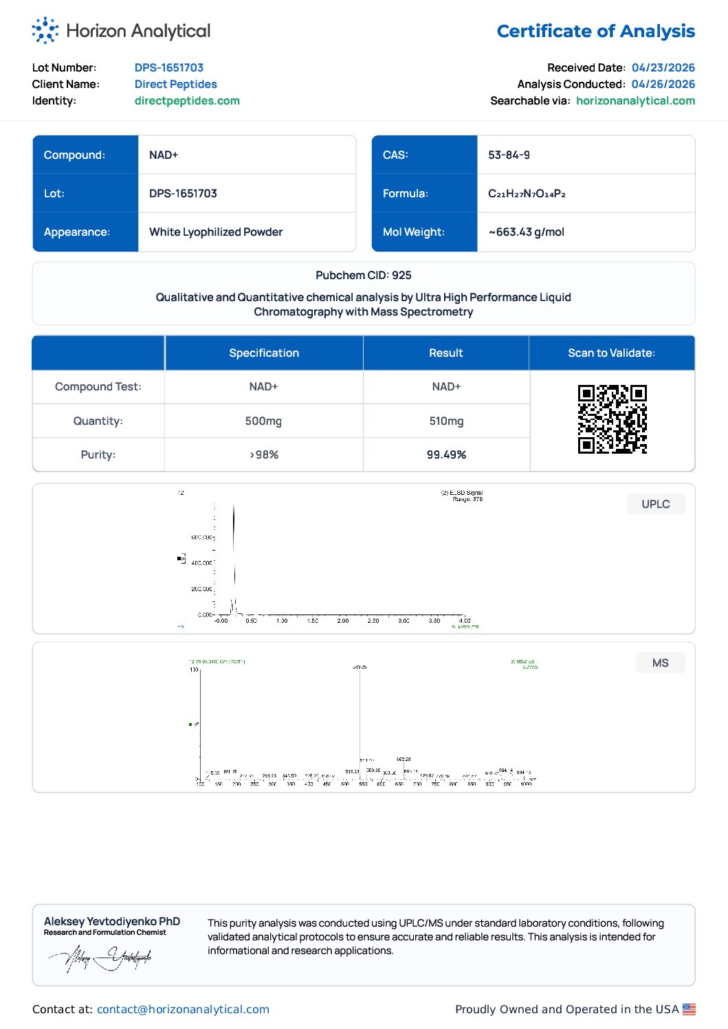NAD+ - 500 MG - Image 2